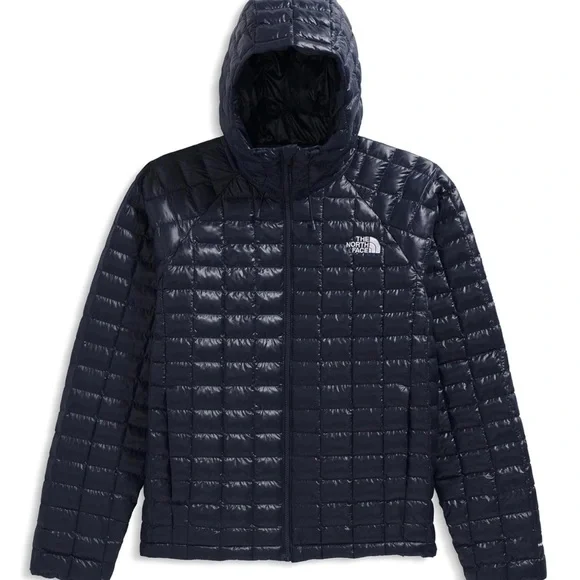 The North Face Men's Thermoball Hooded Dark Blue Puffer Jacket - Picture 5 of 5